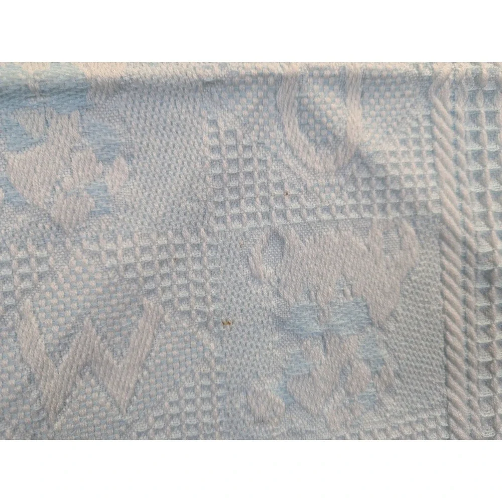 Up Scale Blue Acrylic Baby Blanket‎